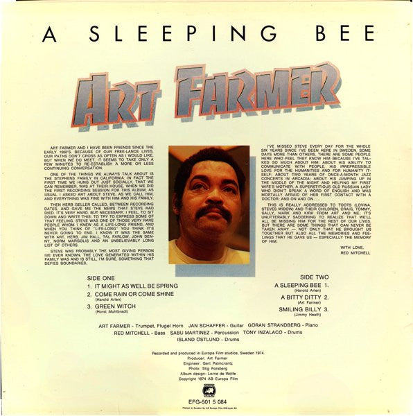 Art Farmer – A Sleeping Bee, image 2