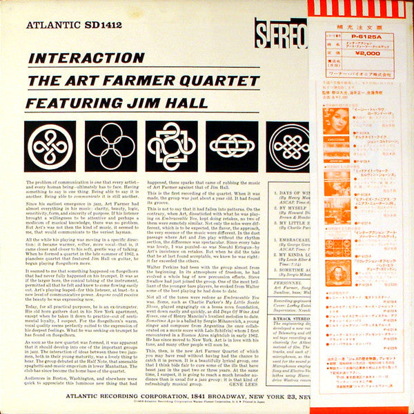 The Art Farmer Quartet Featuring Jim Hall – Interaction, image 2