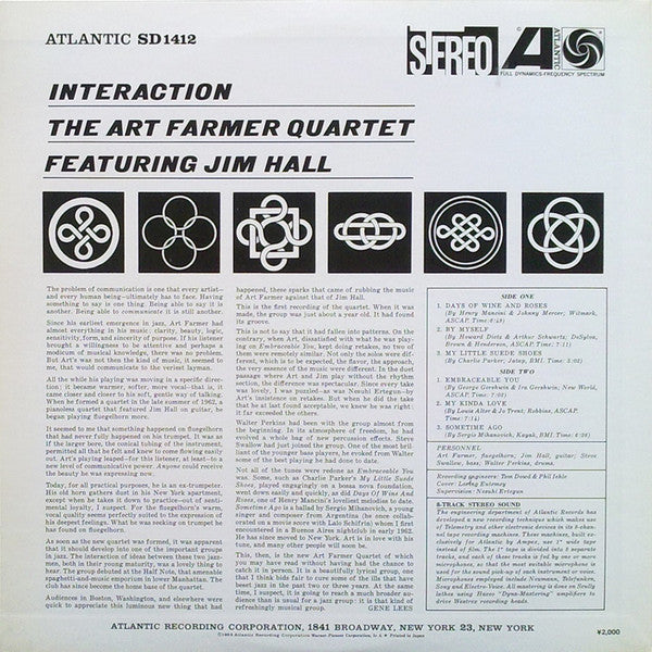 The Art Farmer Quartet Featuring Jim Hall – Interaction, image 4