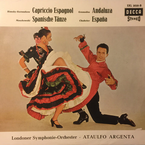 Front cover of Argenta, Londoner Symphonie-Orchester – España, Decca, Germany, 1958