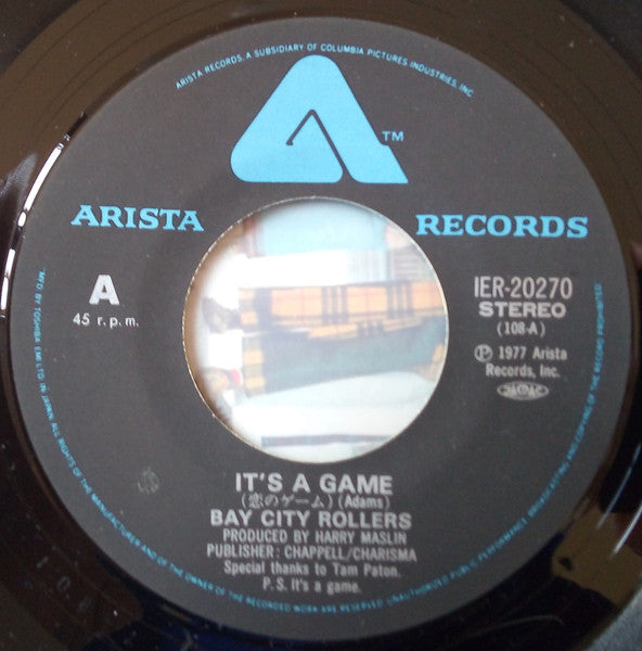 Bay City Rollers – 恋のゲーム = It's A Game, image 3