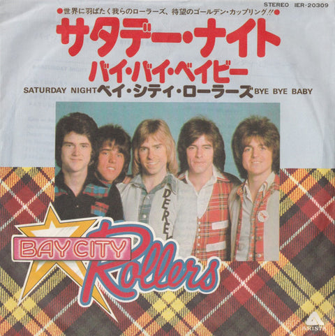 Front cover of Bay City Rollers – Saturday Night / Bye Bye Baby, Arista, Japan, 1977