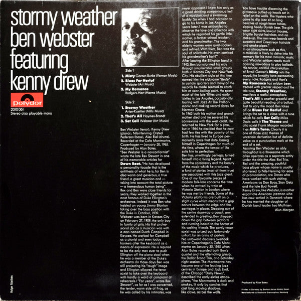 Ben Webster Featuring Kenny Drew – Stormy Weather, image 2