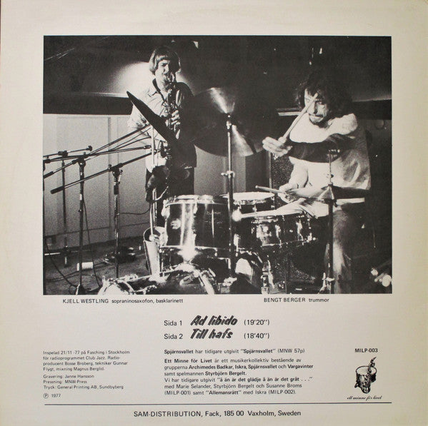 Bengt Berger Och Kjell Westling – Spelar, image 2