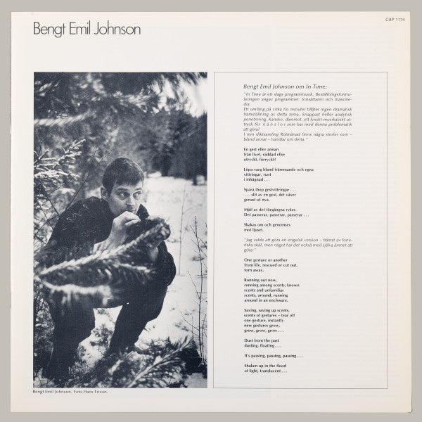 Bengt Emil Johnson – In Time / Vittringar / Escaping, image 3