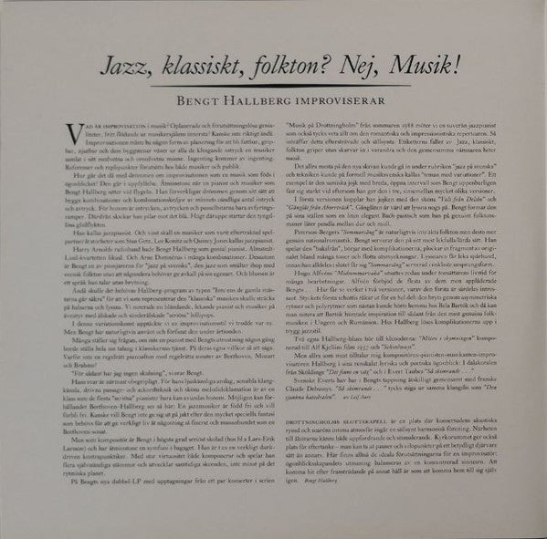 Bengt Hallberg – Improvisation, image 2