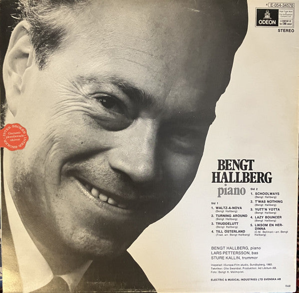 Bengt Hallberg – Piano, image 2