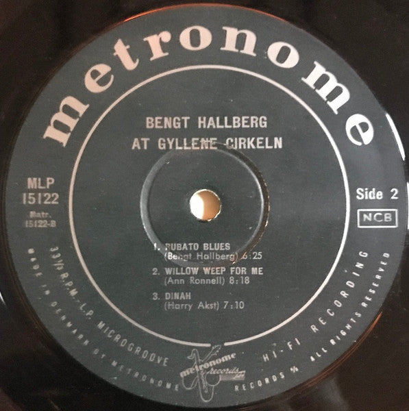 Bengt Hallberg – At Gyllene Cirkeln, image 4