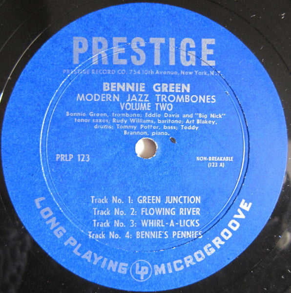 Bennie Green, J.J. Johnson With Sonny Stitt – Modern Jazz Trombones Volume Two, image 3