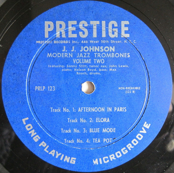 Bennie Green, J.J. Johnson With Sonny Stitt – Modern Jazz Trombones Volume Two, image 4