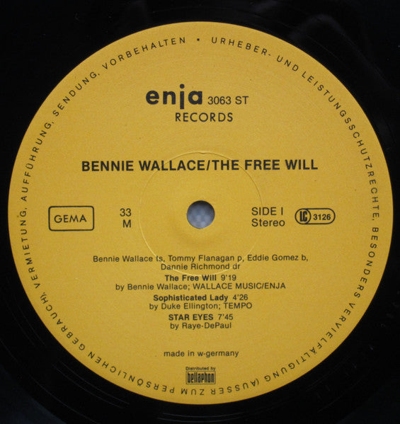 Bennie Wallace / Tommy Flanagan / Eddie Gomez / Dannie Richmond – The Free Will, image 3