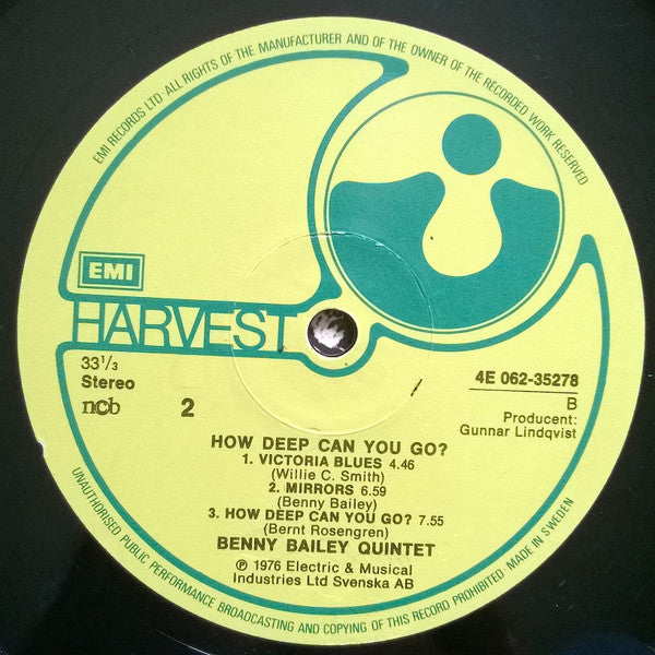 Benny Bailey Quintet – How Deep Can You Go?, image 4