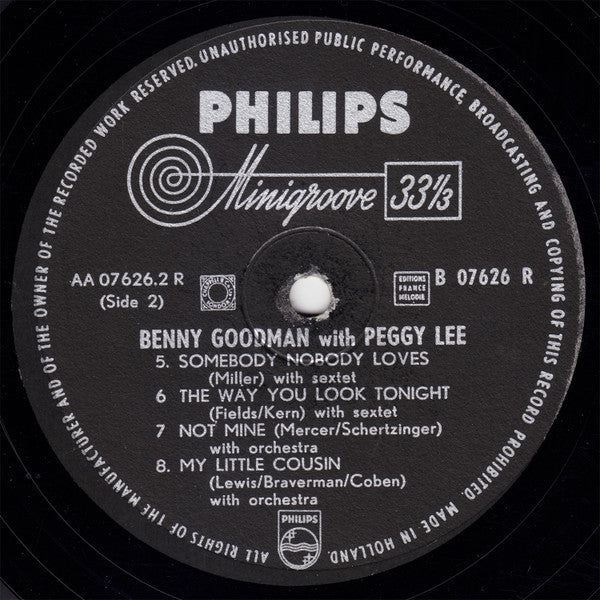Benny Goodman With Peggy Lee – Benny Goodman With Peggy Lee, image 4