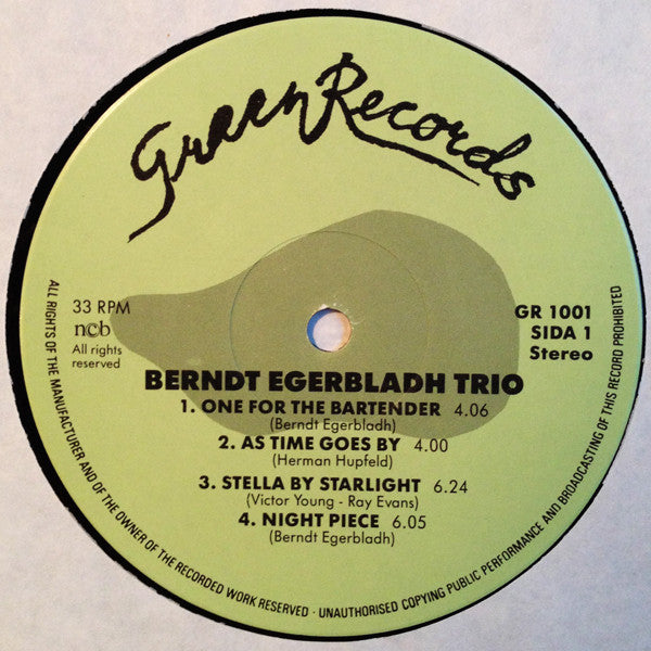 Berndt Egerbladh Trio – As Time Goes By, image 3