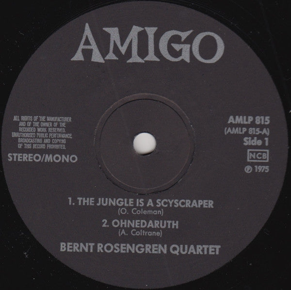 Bernt Rosengren Quartet / Bernt Rosengren Trio – Live In Stockholm Vol.1, image 3