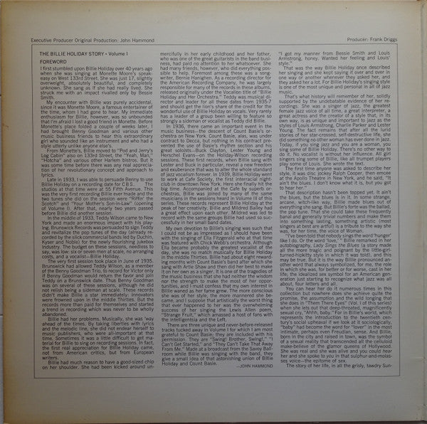 Billie Holiday – The Billie Holiday Story Volume I, image 2