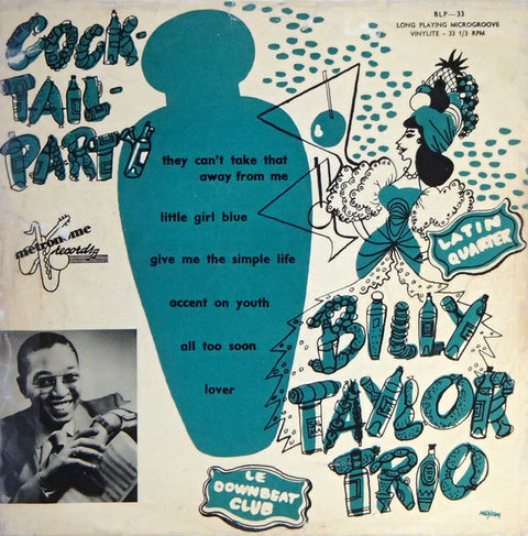 Front cover of Billy Taylor Trio – Cocktail Party, Metronome, Sweden, 1953