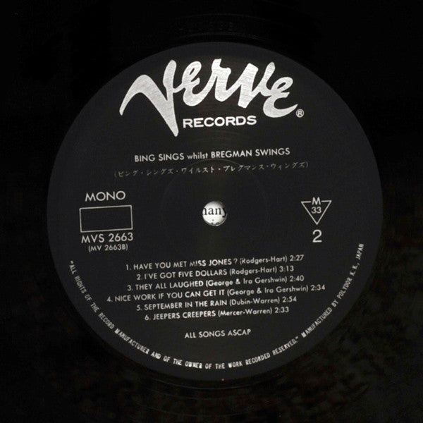 Bing Crosby, Buddy Bregman – Bing Sings Whilst Bregman Swings, image 4