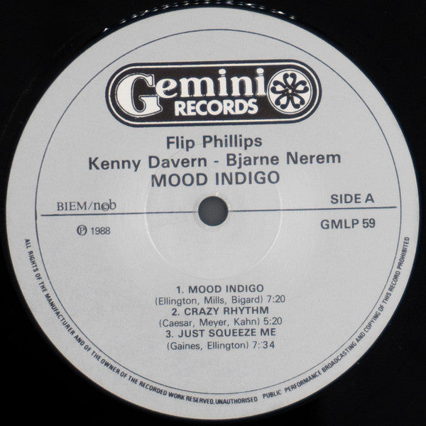 Bjarne Nerem, Kenny Davern, Flip Phillips – Mood Indigo, image 3