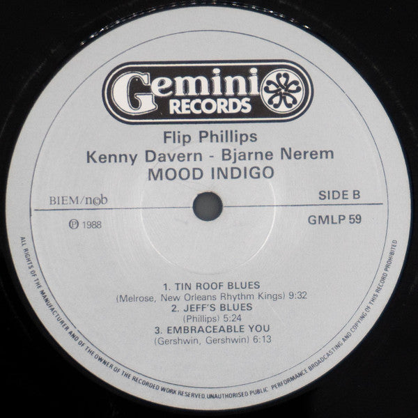 Bjarne Nerem, Kenny Davern, Flip Phillips – Mood Indigo, image 4
