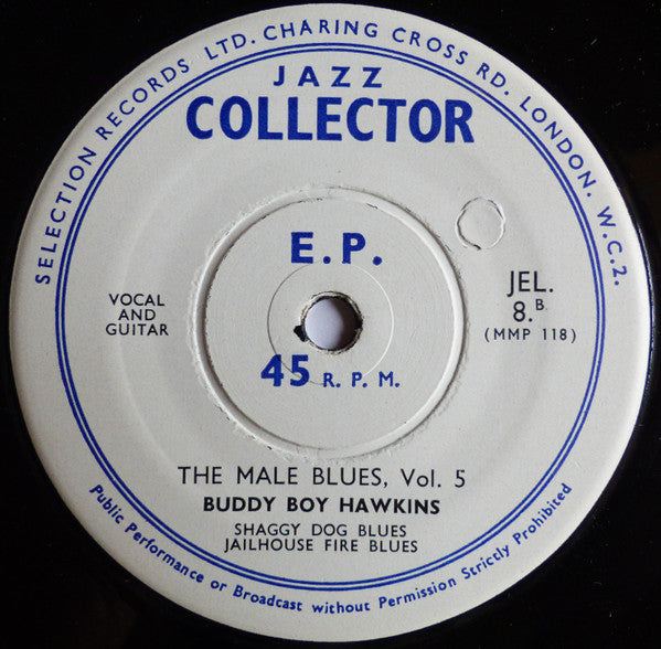 Blind Lemon Jefferson And Buddy Boy Hawkins – The Male Blues Vol. 5, image 4