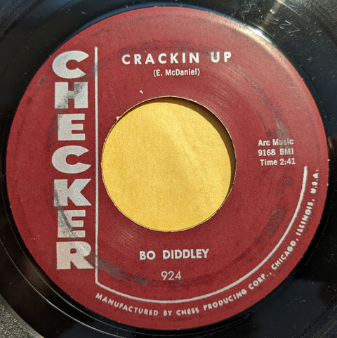 Front cover of Bo Diddley – Crackin' Up / The Great Grandfather, Checker, US, 1959