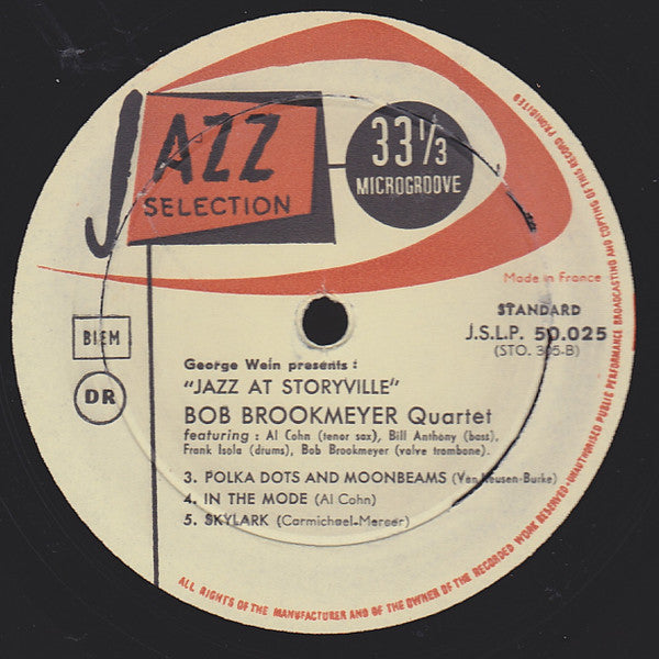 Bob Brookmeyer Featuring Al Cohn – Jazz At Storyville, image 4