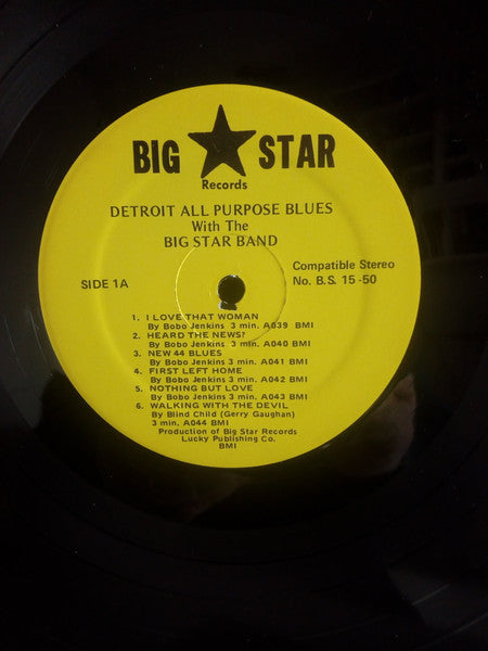 Bobo Jenkins With The Big Star Band / Various – Detroit All Purpose Blues, image 5