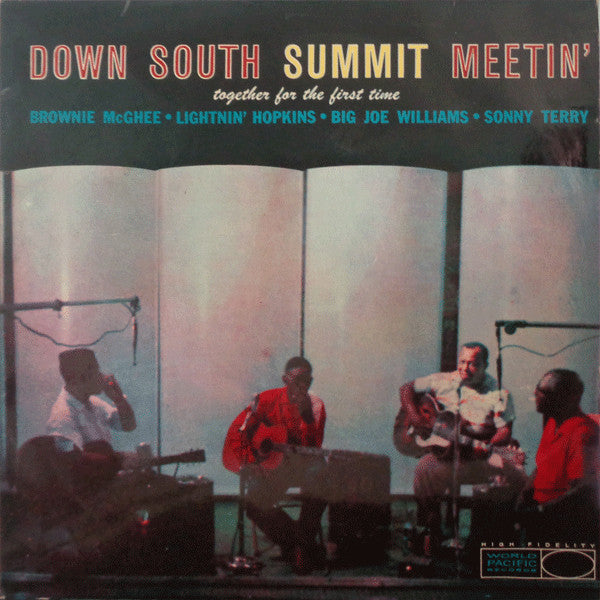 Front cover of Brownie McGhee - Lightnin' Hopkins - Big Joe Williams - Sonny Terry – Down South Summit Meetin', Vogue Records, UK