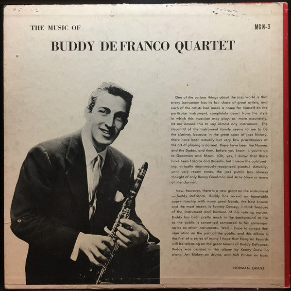 Buddy DeFranco – The Music Of Buddy DeFranco, image 2