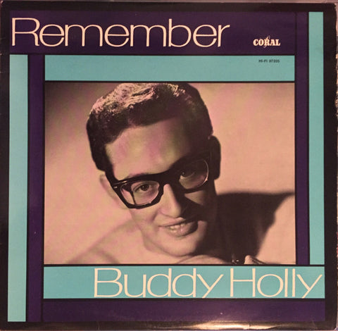 Front cover of Buddy Holly – Remember, Coral, Germany, 1963