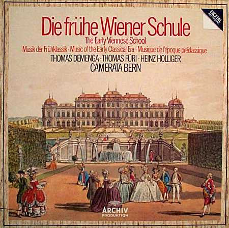 Front cover of Camerata Bern, Thomas Demenga ∙ Thomas Füri ∙ Heinz Holliger – Die Frühe Wiener Schule, Archiv Produktion, Germany, 1983