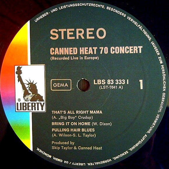 Canned Heat – '70 Concert: Recorded Live In Europe, image 5