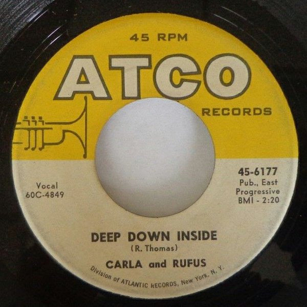 Carla And Rufus – Cause I Love You / Deep Down Inside, image 2