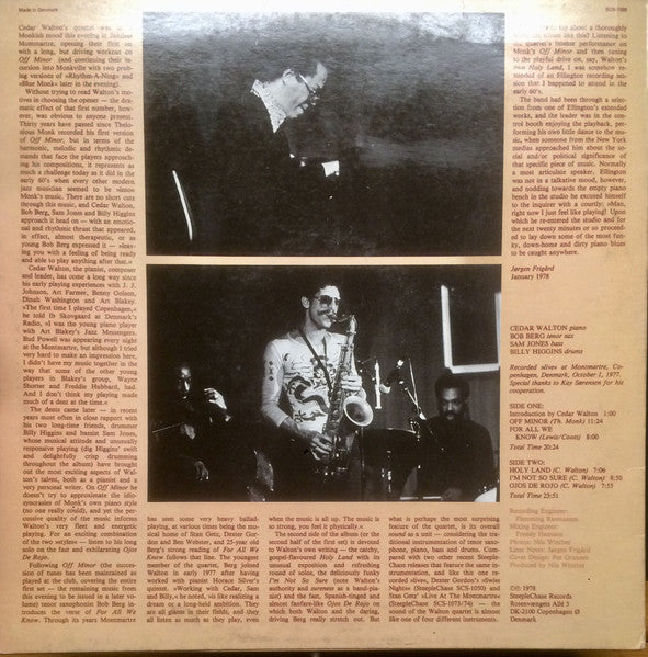 Cedar Walton Quartet – First Set, image 2