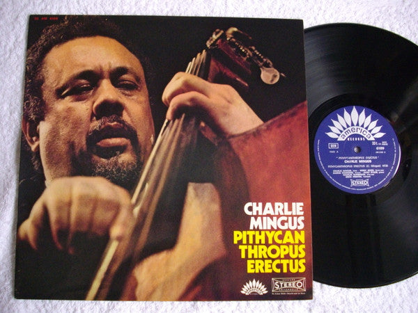 Front cover of Charlie Mingus – Pithycanthropus Erectus, America Records, France, 1971