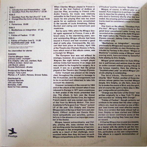 Charles Mingus – The Great Concert Of Charles Mingus, image 5