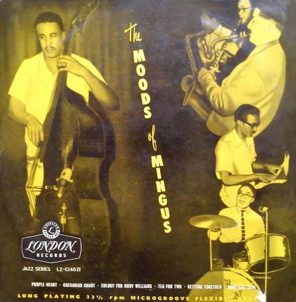 Front cover of Charles Mingus Sextet – The Moods Of Mingus, London Records, UK, 1956