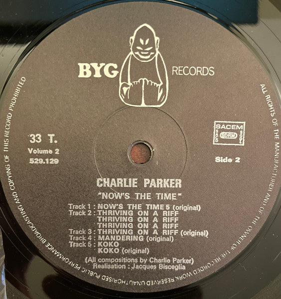 Charlie Parker – The Complete Charlie Parker Vol. 1 "Now's The Time", image 4