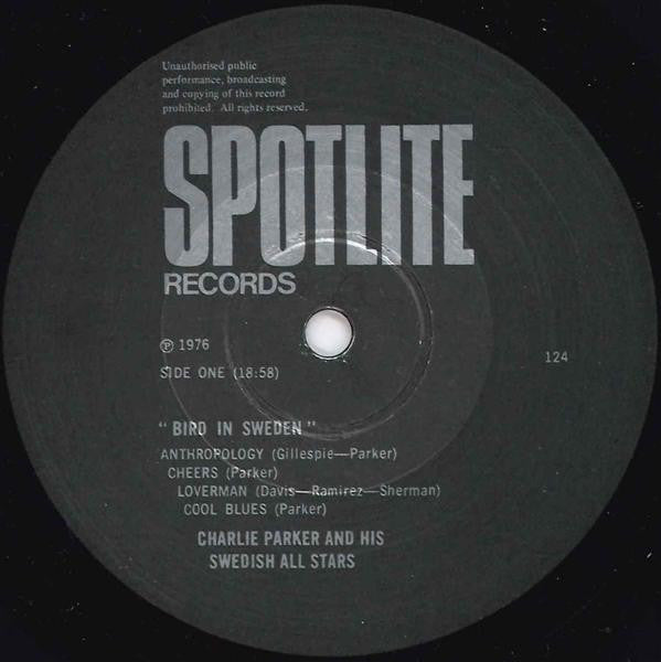 Charlie Parker And His Swedish All Stars – Bird In Sweden, image 4