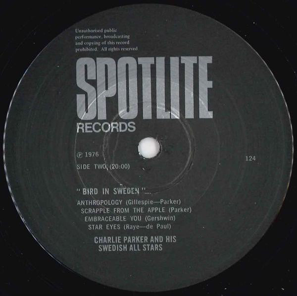 Charlie Parker And His Swedish All Stars – Bird In Sweden, image 5