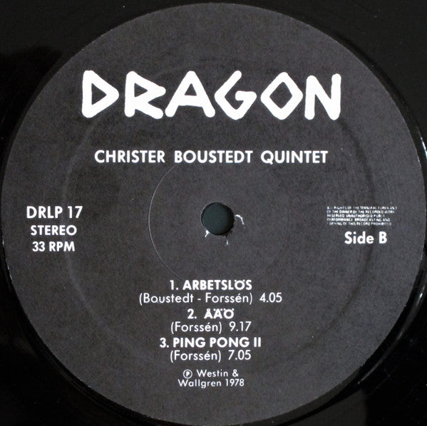 Christer Boustedt Quintet – Christer Boustedt Quintet, image 4