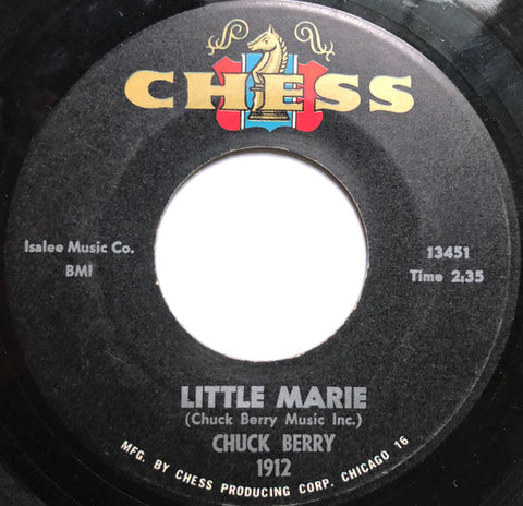 Front cover of Chuck Berry – Little Marie / Go, Bobby Soxer, Chess, US, 1964