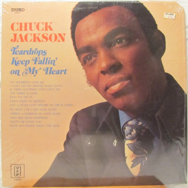 Front cover of Chuck Jackson – Teardrops Keep Fallin' On My Heart, V.I.P., US, 1970