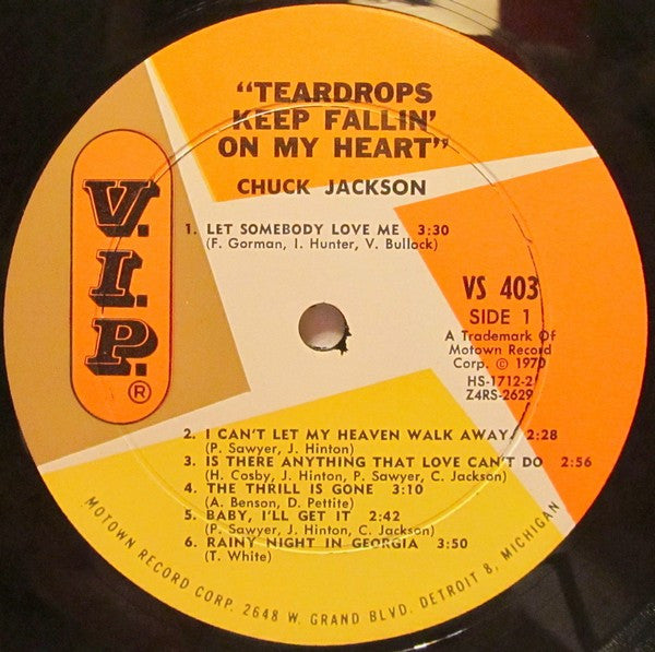 Chuck Jackson – Teardrops Keep Fallin' On My Heart, image 3