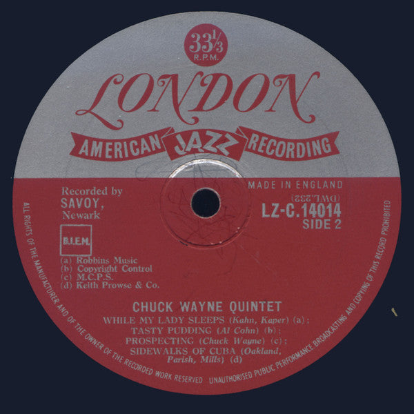 Chuck Wayne Quintet – Chuck Wayne Quintet, image 4