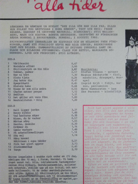 Claes von Rettig, Margareta Söderberg, Stefan Olsson, Horndalsensemblen – Folk Har Gjort Uppror I Alla Tider, image 3