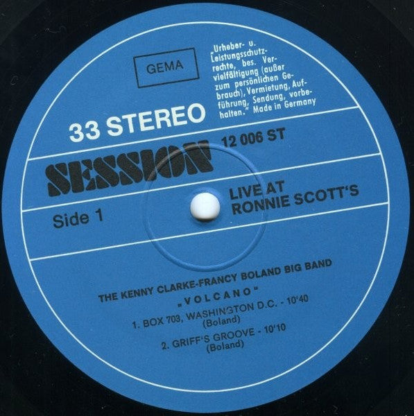 Kenny Clarke Francy Boland And The Band – Live At Ronnie's ; Album 1 ; Volcano, image 5