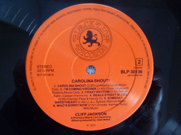 Cliff Jackson – Carolina Shout!, image 4