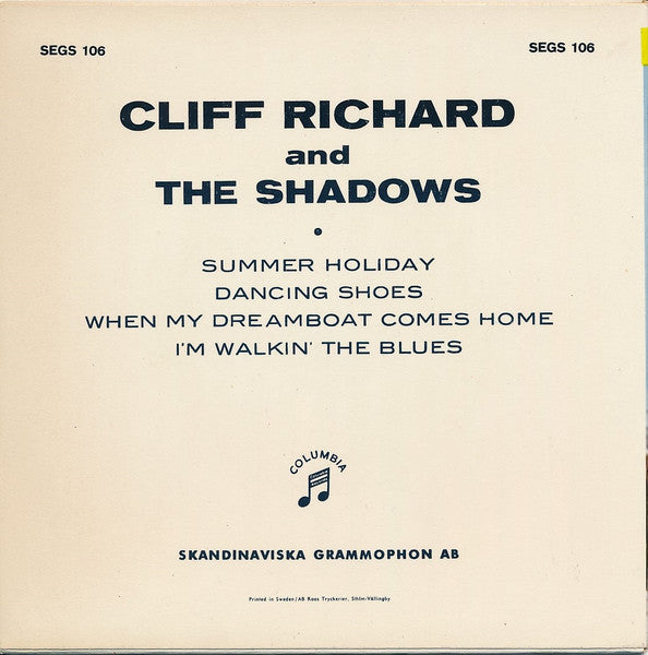 Cliff Richard And The Shadows – Summer Holiday, image 2